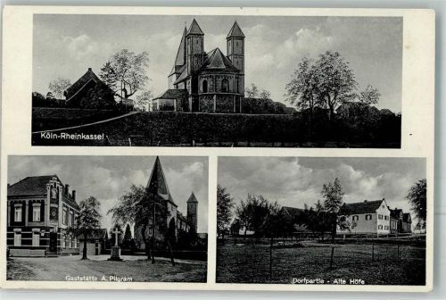 Köln Rheinkassel Alte Höfe Gasthaus Pilgram Kirche St. Amandus