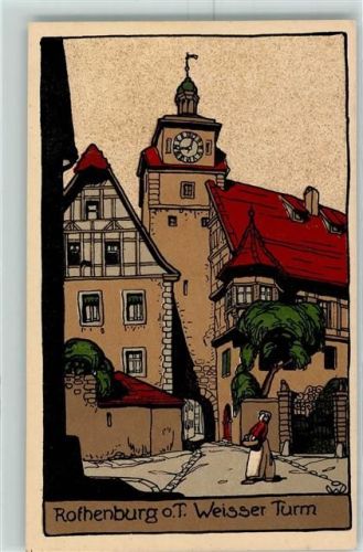 Rothenburg Weisser Turm sign