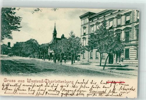 Charlottenburg 1902 Kirche Post