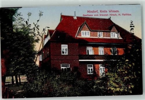 21271 W2116 Nindorf , Nordheide - Gasthaus zum braunen Hirsch