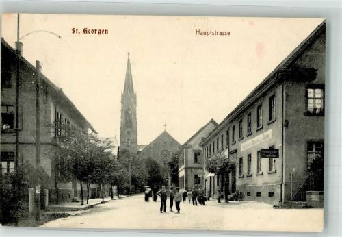 78112 W7742 St. Georgen im Schwarzwald 1911 - Hauptstraße