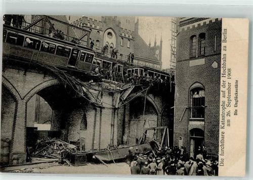 Kreuzberg 1908 Hochbahn-Katastrophe 26. Sept. 1908 Unglücksstätte