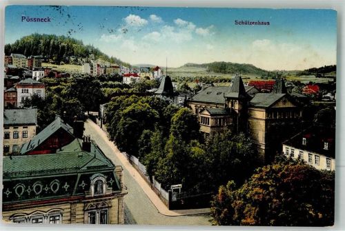 Pößneck 1924 Gasthaus Schützenhaus