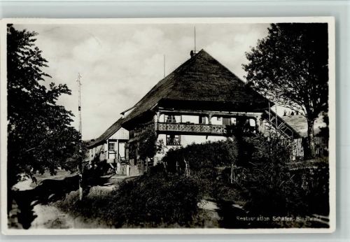 79859 W7826 Blasiwald 1932 Foto AK Restaurantion Schwarzwaldhaus AK