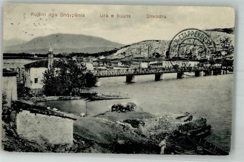 Shkodra 1916 Feldpost WK I Landsturm- Inf. Regiment Leitmeritz 3. Feld-Kp. Etappen-Postamt 345