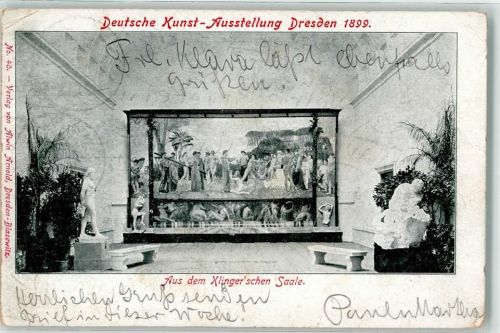 Dresden Deutsche Kunst Ausstellung 1899 Aus dem Klinger'schen Saale