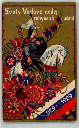 1929 Slovenska Ornamentika Stefran L. Kostelnicek Svaty Vaclave nedej zahynouti nam Heiliger