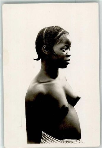 Jeune Wobe Schwarzafrikan. Erotik Foto AK