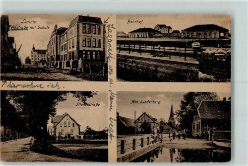Lehrte Feldstraße mit Schule Bahnhof Iltenerstraße Am Lindenberg