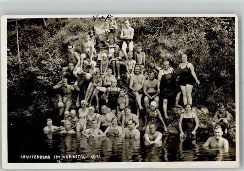 3500 Senftenberg 1931 - Schwimmbad Gruppenfoto