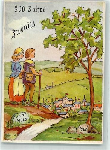 Zwönitz 800 Jahre Zwönitz Festwoche 1960 Entwurf E. Wendschuh
