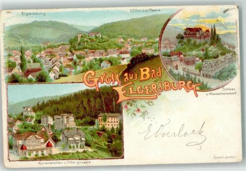 Elgersburg Schloss u. Wasserheilanstalt Kuranstalt u. Villengruppe