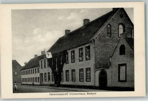 59269 W4720 Beckum , Westf - Krankenhaus Vereinslazarett Vinzenzhaus Rotes Kreuz