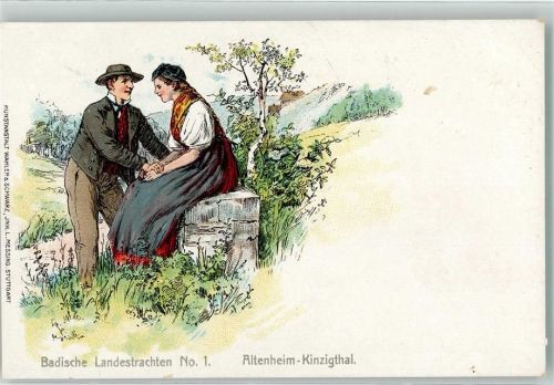 Altenheim Volkstrachten Serie Badische Landestrachten Nr. 1