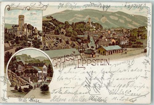 Eppstein 1897 Ruine Hotel Seiler