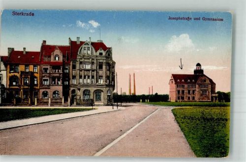 Sterkrade 1924 Josephstraße u. Gymnasium