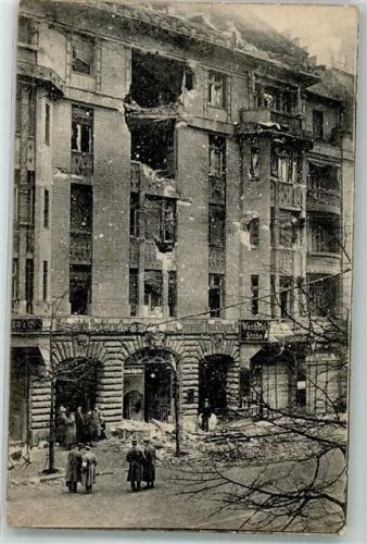 10115 W1000 Kreuzberg Fotomontage AK Zerstörtes Redaktionsgebäude Vorwärts Berliner Straßenkämpfe
