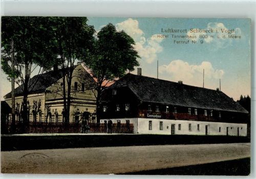 08261 O9655 Schöneck , Vogtl 1914 - Hotel Tannenhaus