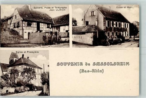 Saessolsheim Postamt Schule Poste et Telegraphe