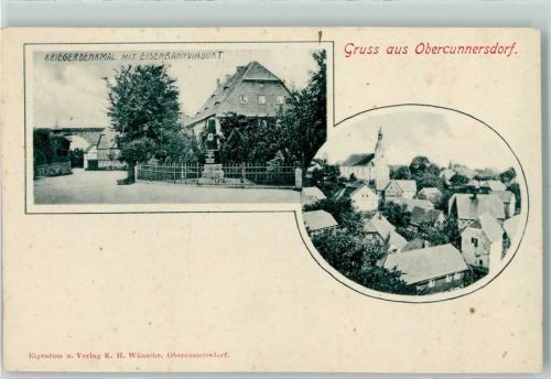 Obercunnersdorf Kriegerdenkmal Eisenbahnviadukt