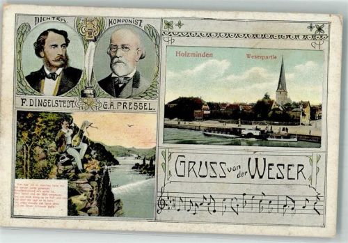 Holzminden Portrait Dingelstedt Pressel Weserpartie Kirche Dampfer Weserlied