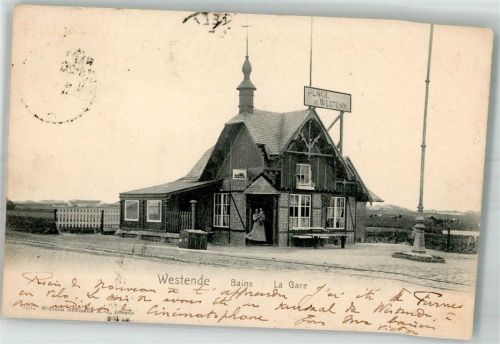 Westende 1904 Bahnhof
