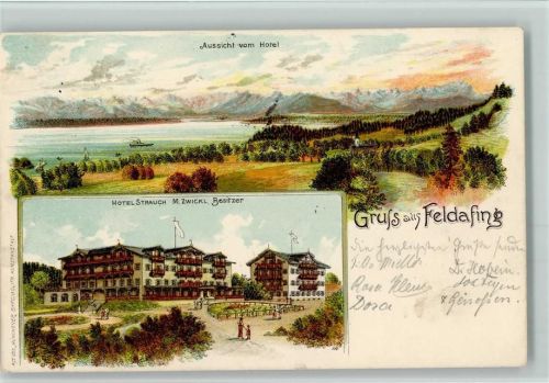 Feldafing Gruss aus - Hotel Strauch AK