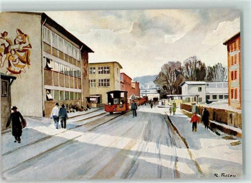 Heidenheim Werkseingang Lindenstraße mit Gesundheits- und Speisehaus J. M. Voith GmbH sign R. Thelen