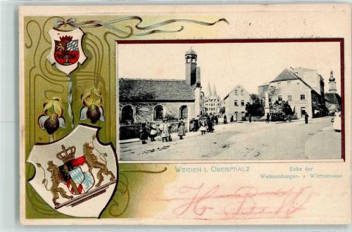 Weiden Ecke Weissenburger- und Wörthstraße Wappen