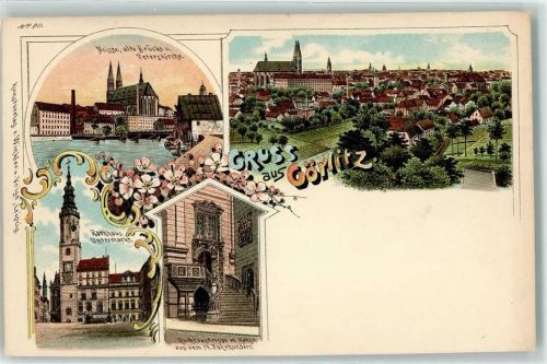 Görlitz Neisse Alte Brücke Peterskirche Rathaus Untermarkt Rathaustreppe mit Kanzel
