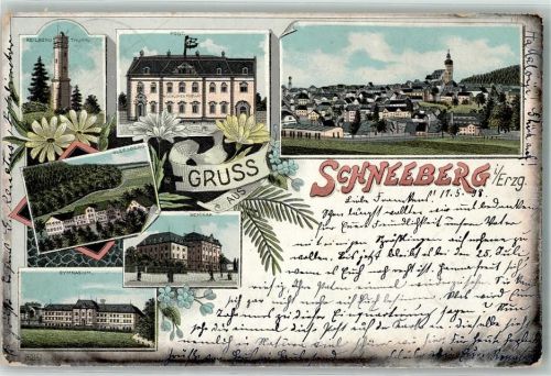 Schneeberg 1898 Keilbergturm Post Gleesbad Seminar Gymnasium