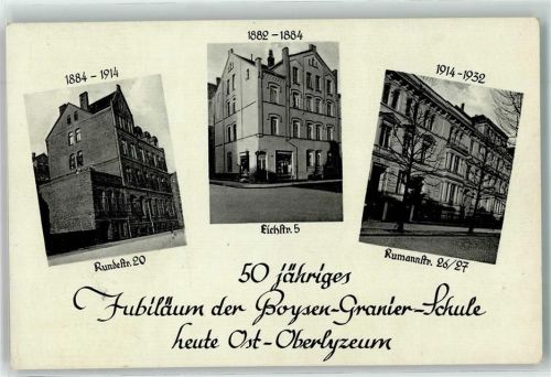 Hannover 50 jähriges Jubiläum der Boysen Granier Schule Ost Oberlyzeum Rundestraße Eichstraße Rumannstraße