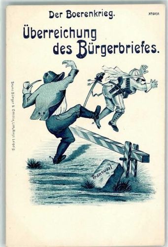 1900 Karikatur Überreichung des Bürgerbriefes Verlag Bruno Bürger u. Ottillie Nr. 6059 AK