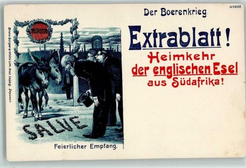 1900 Heimkehr der englischen Esel Verlag Bruno Bürger u. Ottillie 6108 AK