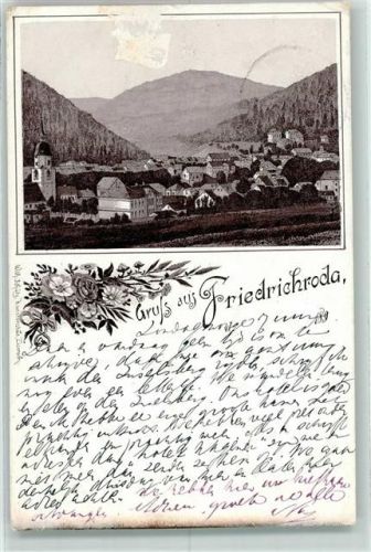 Friedrichroda 1895 Vorläufer Druck 1890-1895 , Lithographie