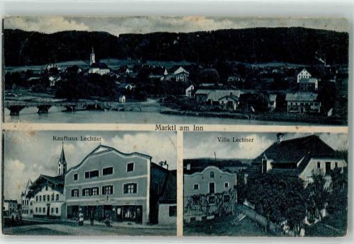 Marktl 1911 Kaufhaus Lechner Villa Lechner