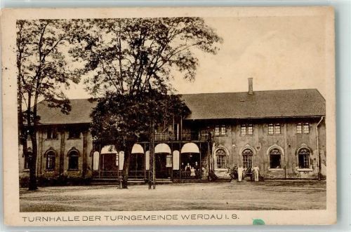 08412 O9620 Werdau , Sachs - Turnhalle der Turngemeinde