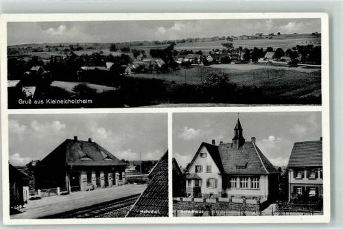 Kleineicholzheim Bahnhof Schulhaus