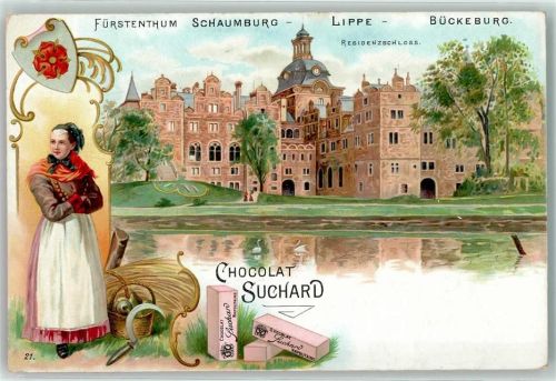 Bückeburg Baueresfrau Tracht Chocolaten Suchard Residenzschloß
