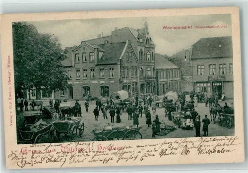 Wilster 1902 Marktszene