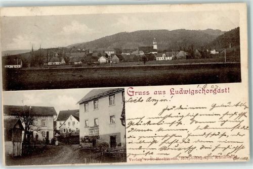 95364 W8651 Ludwigschorgast 1907 - Kirche