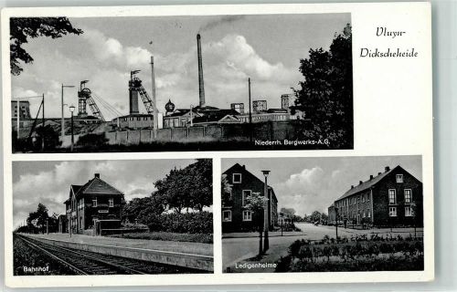 Neukirchen-Vluyn Bahnhof Ledigenheime Niederrh. Bergwerks AG Dicksche Heide