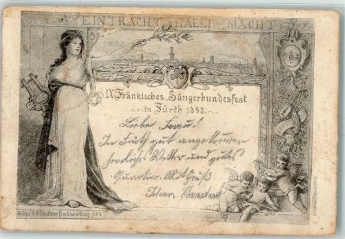 Fürth 1898 + Sonderstempel AK
