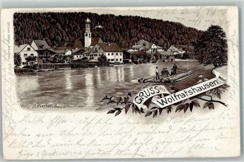 82515 W8190 Wolfratshausen 1897 Lithographie Floss