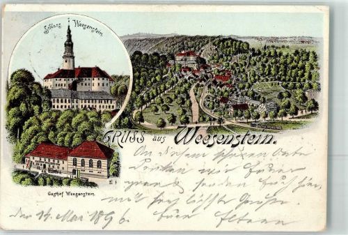 Weesenstein 1896 Schloss Gasthaus