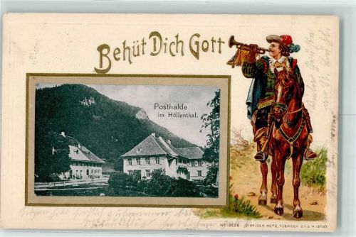 Breitnau Trompeter Pferd Gasthaus Posthalde Höllental