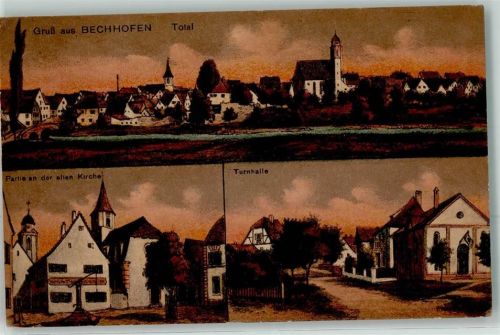 Bechhofen an der alten Kirche Turnhalle