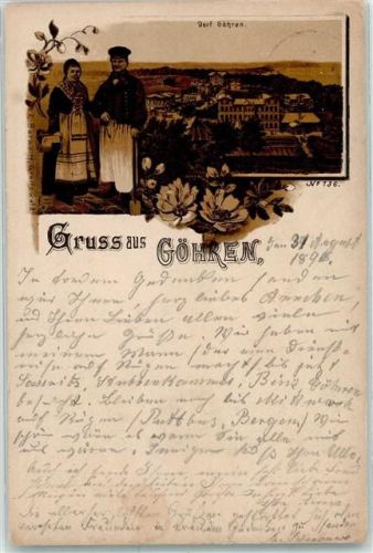 18586 O2345 Göhren , Rügen 1896 Vorläufer Tracht