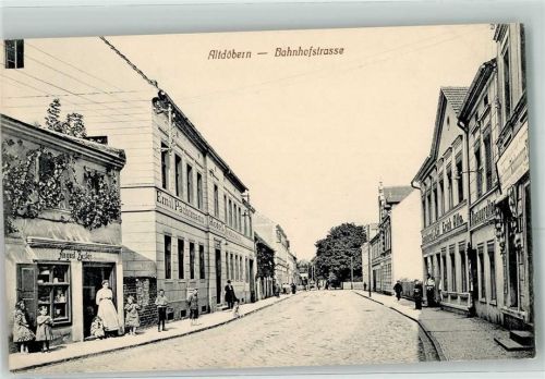 03229 O7542 Altdöbern - Bahnhofstraße August Besler Emil Pachtmann Gasthaus Kinder