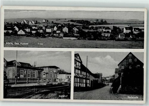 Körle Bahnhof Dorfstraße Fachwerkhaus